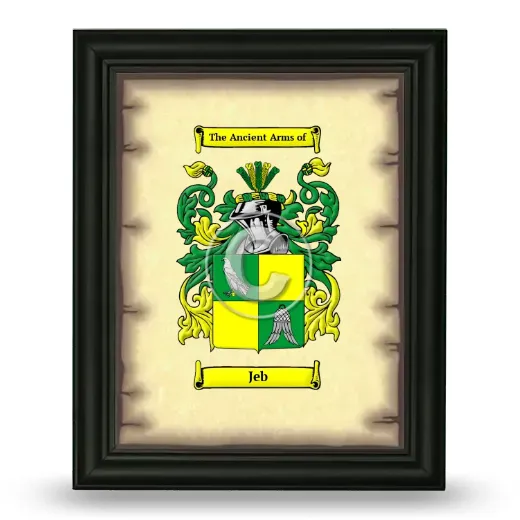 Jeb Coat of Arms Framed - Black