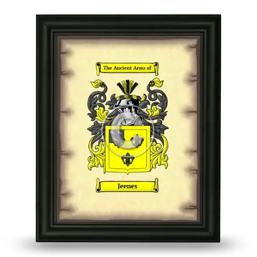 Jeenes Coat of Arms Framed - Black