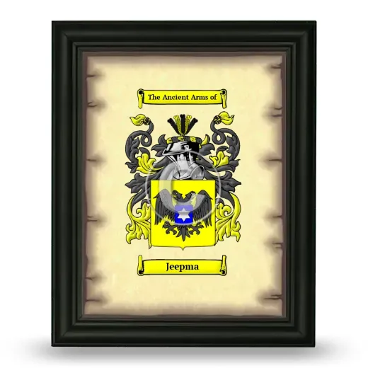 Jeepma Coat of Arms Framed - Black