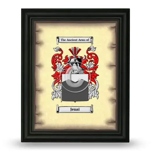 Jenai Coat of Arms Framed - Black