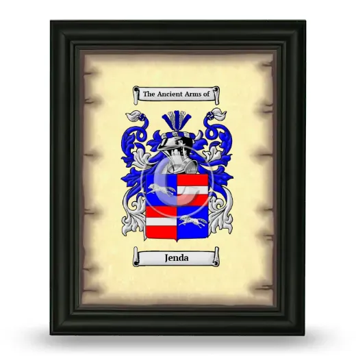 Jenda Coat of Arms Framed - Black