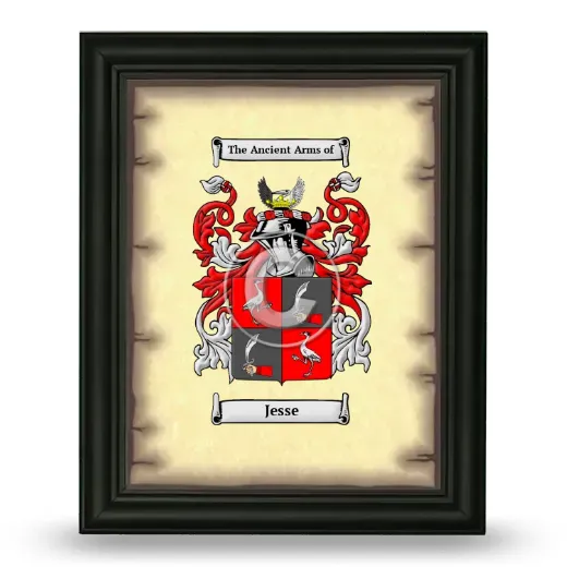Jesse Coat of Arms Framed - Black