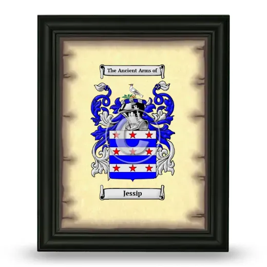Jessip Coat of Arms Framed - Black