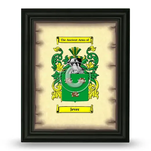 Jever Coat of Arms Framed - Black