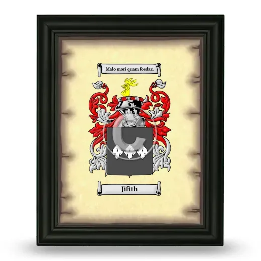 Jifith Coat of Arms Framed - Black