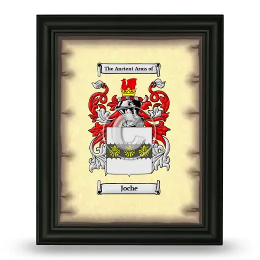 Joche Coat of Arms Framed - Black