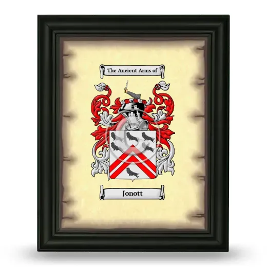 Jonott Coat of Arms Framed - Black