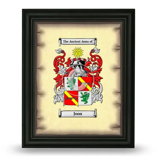 Joon Coat of Arms Framed - Black