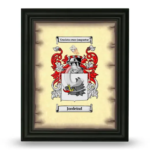 Jordeind Coat of Arms Framed - Black