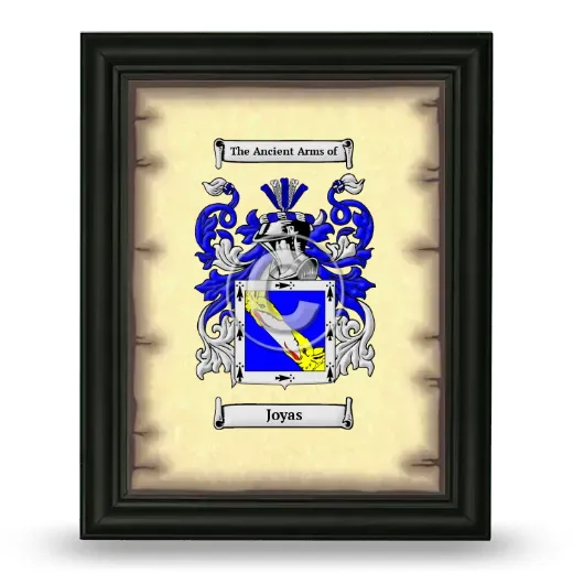 Joyas Coat of Arms Framed - Black
