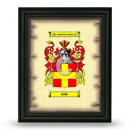Jude Coat of Arms Framed - Black
