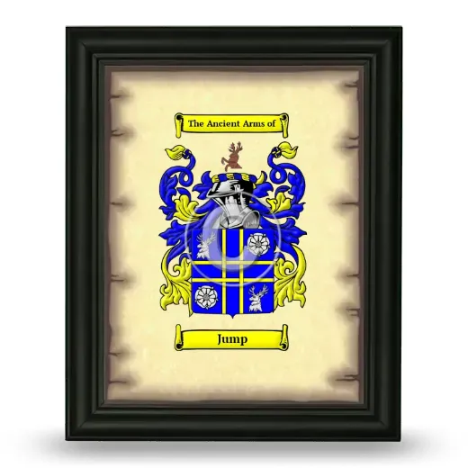 Jump Coat of Arms Framed - Black