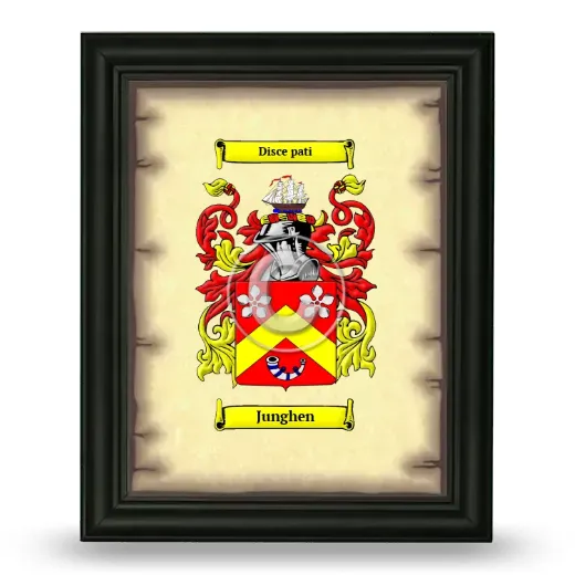 Junghen Coat of Arms Framed - Black