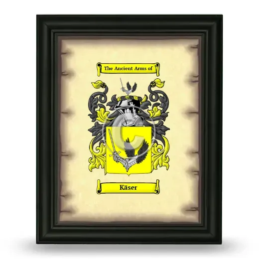 Käser Coat of Arms Framed - Black
