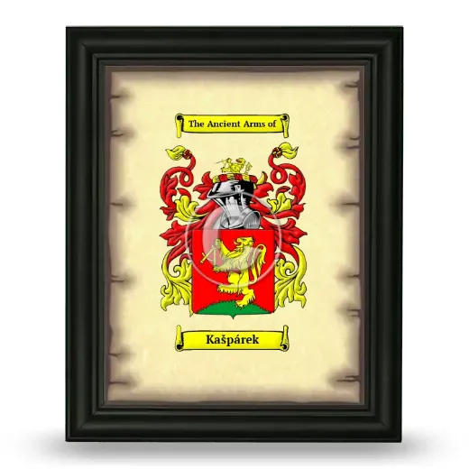 Kašpárek Coat of Arms Framed - Black