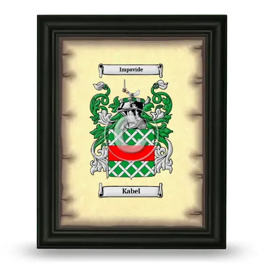Kabel Coat of Arms Framed - Black