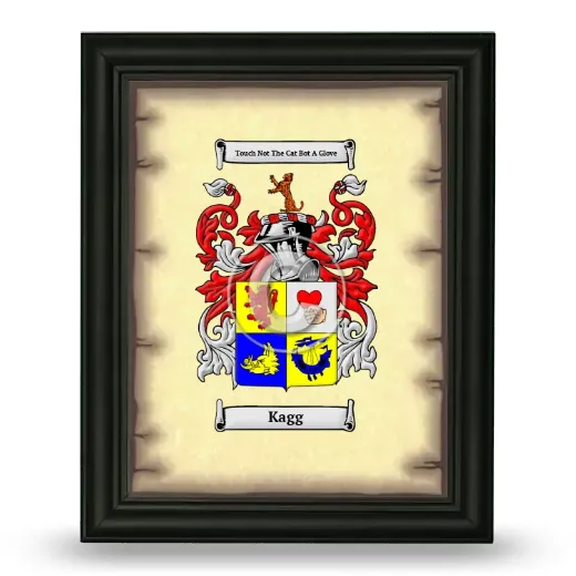 Kagg Coat of Arms Framed - Black