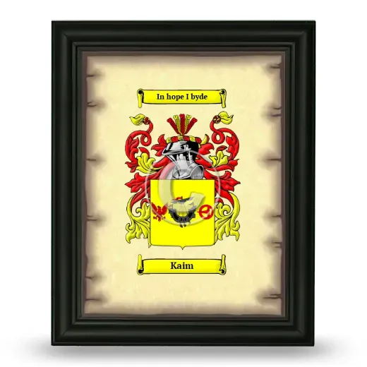 Kaim Coat of Arms Framed - Black