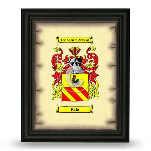 Kala Coat of Arms Framed - Black