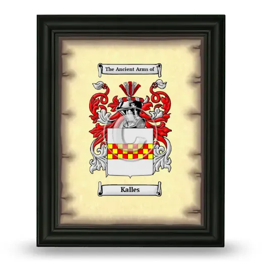 Kalles Coat of Arms Framed - Black