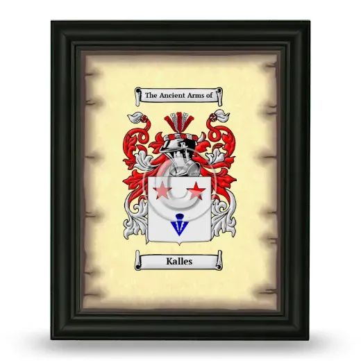 Kalles Coat of Arms Framed - Black