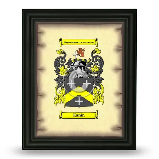 Kanin Coat of Arms Framed - Black