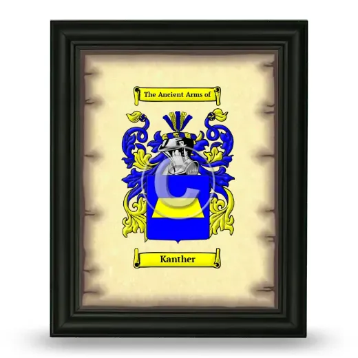 Kanther Coat of Arms Framed - Black