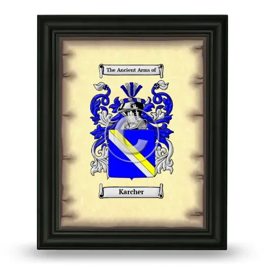Karcher Coat of Arms Framed - Black