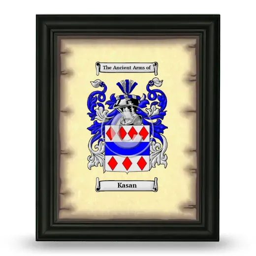 Kasan Coat of Arms Framed - Black