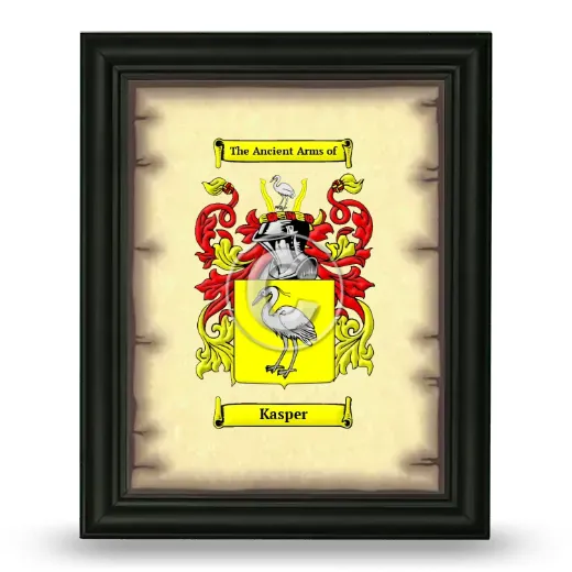 Kasper Coat of Arms Framed - Black