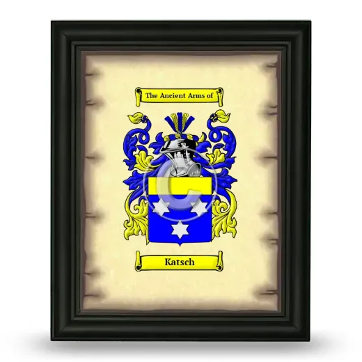 Katsch Coat of Arms Framed - Black