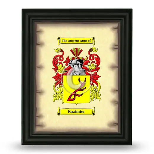 Kazimier Coat of Arms Framed - Black