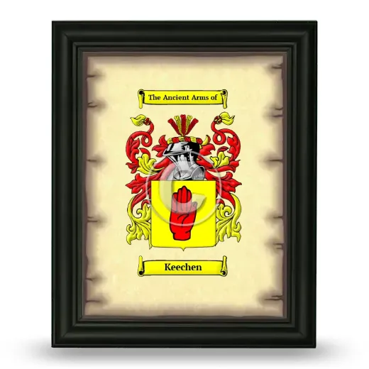 Keechen Coat of Arms Framed - Black