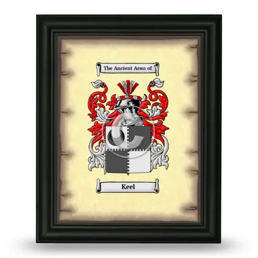 Keel Coat of Arms Framed - Black