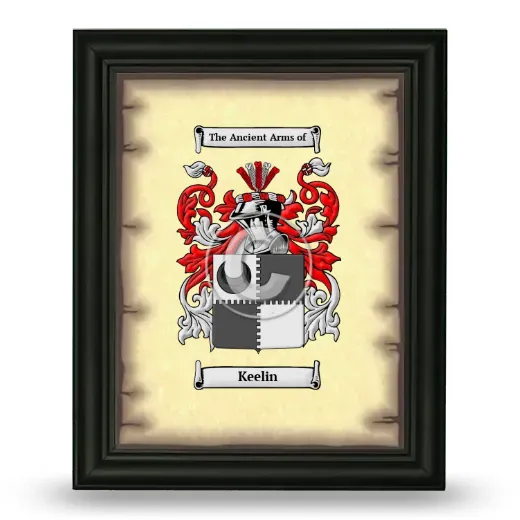 Keelin Coat of Arms Framed - Black