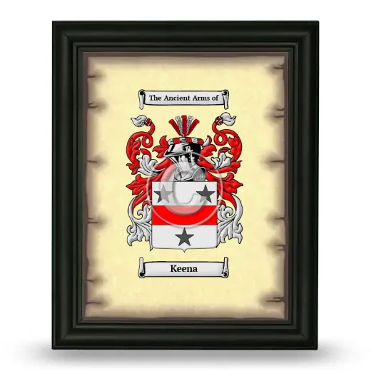 Keena Coat of Arms Framed - Black