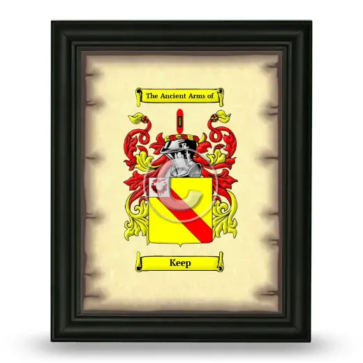 Keep Coat of Arms Framed - Black