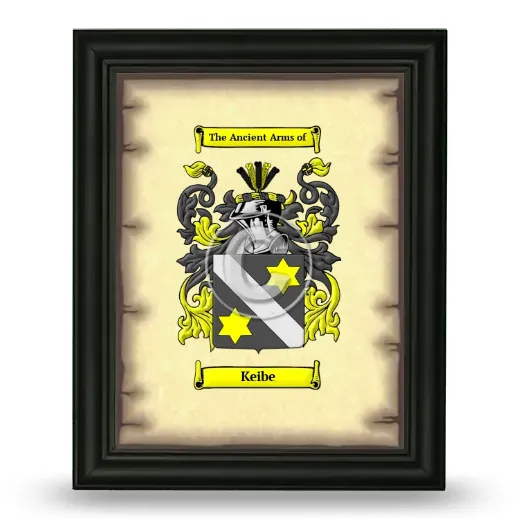 Keibe Coat of Arms Framed - Black