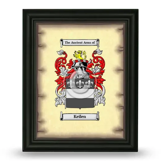 Keilen Coat of Arms Framed - Black