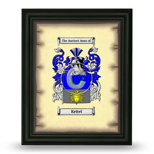 Keitel Coat of Arms Framed - Black