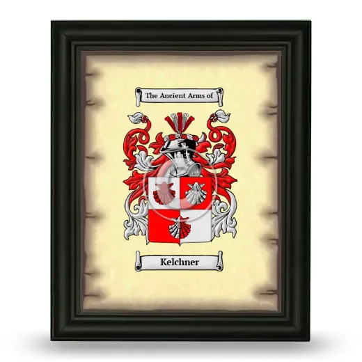 Kelchner Coat of Arms Framed - Black