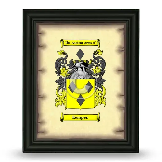 Kempen Coat of Arms Framed - Black