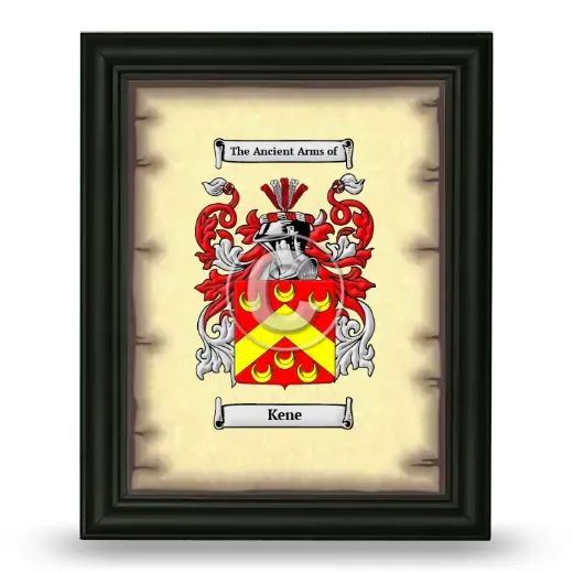 Kene Coat of Arms Framed - Black