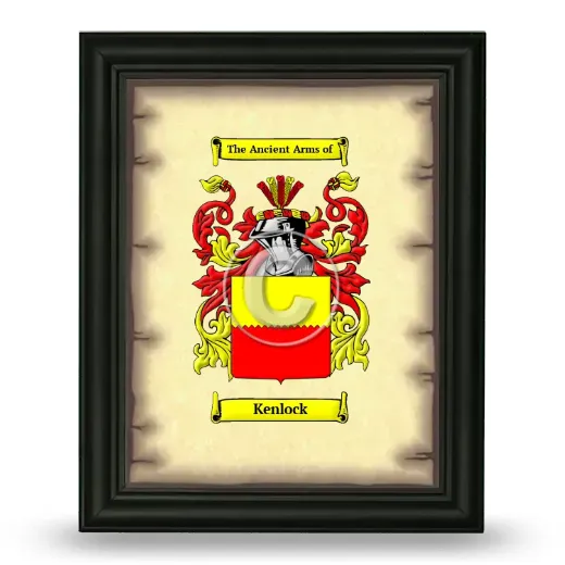 Kenlock Coat of Arms Framed - Black