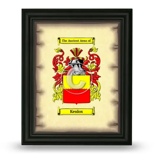 Kenlox Coat of Arms Framed - Black