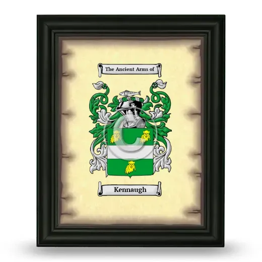 Kennaugh Coat of Arms Framed - Black