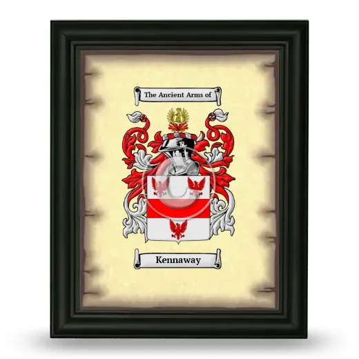 Kennaway Coat of Arms Framed - Black