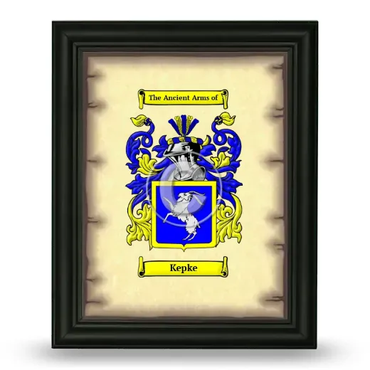 Kepke Coat of Arms Framed - Black