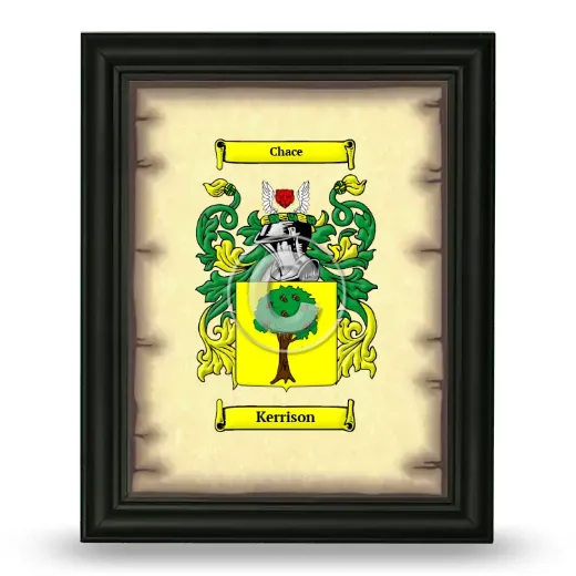 Kerrison Coat of Arms Framed - Black