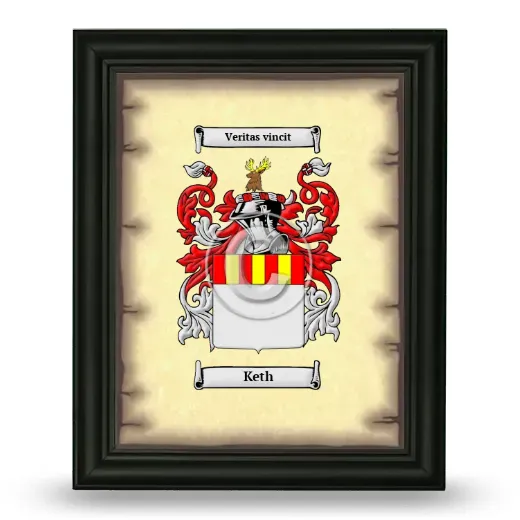 Keth Coat of Arms Framed - Black